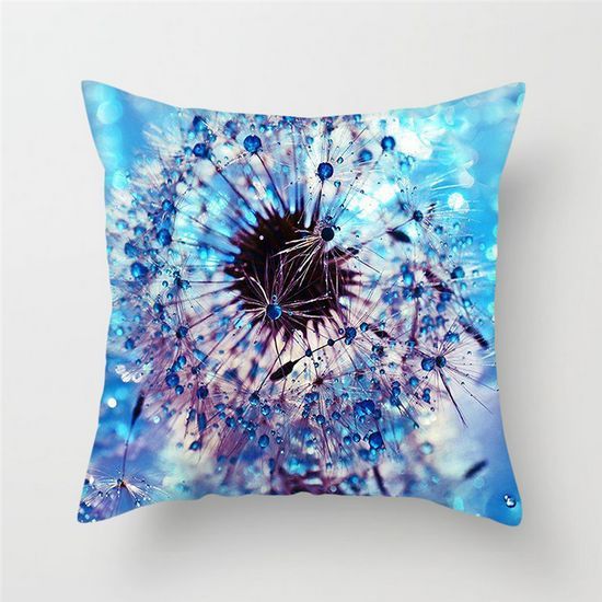 Colorful sunflower cushion cover