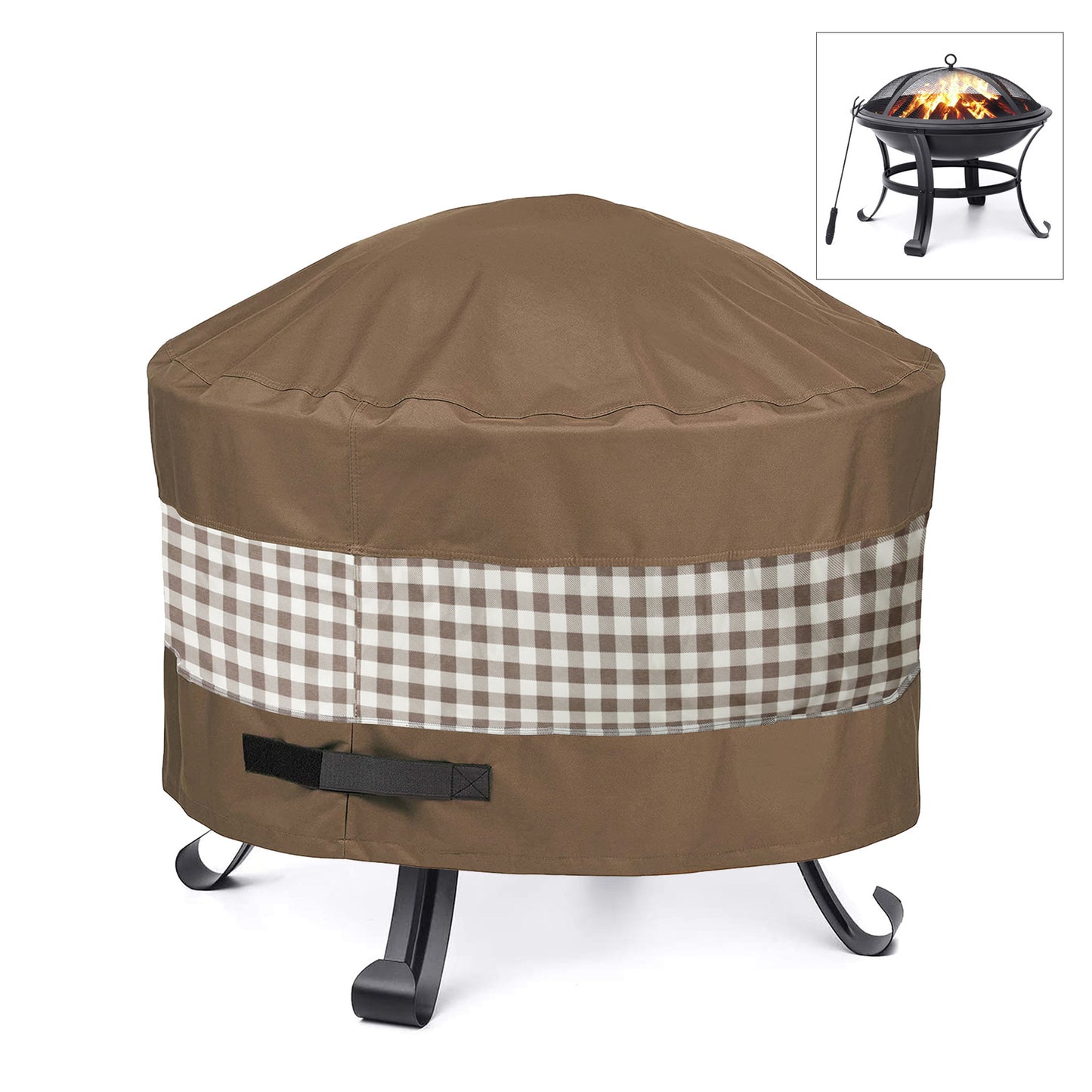 Outdoor Round Fire Pit Cover Brazier Cover