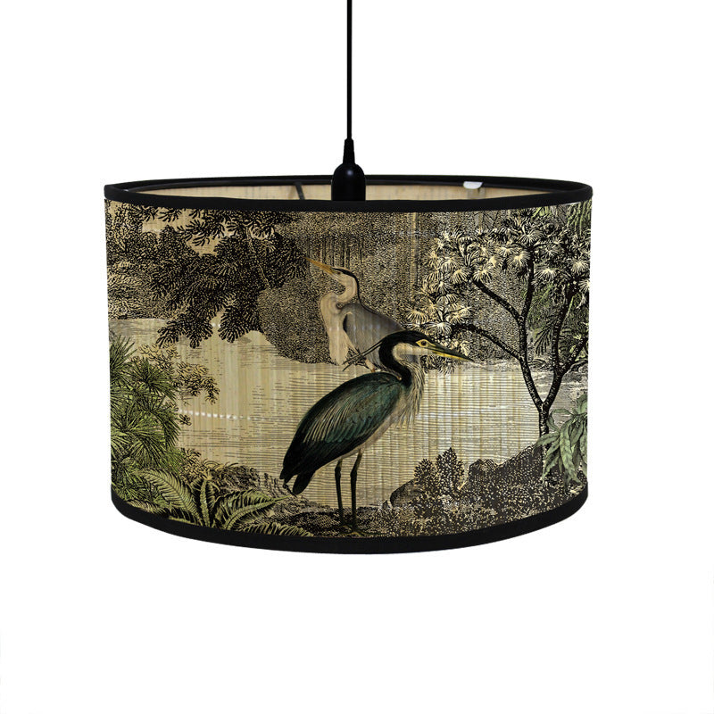 European-style Retro Lampshade Barrel-type