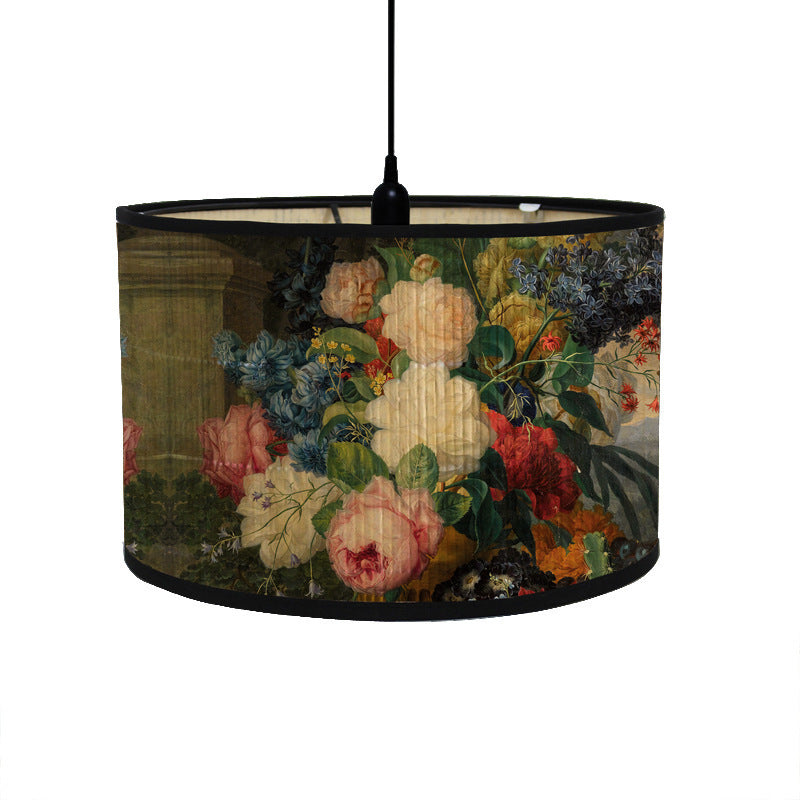 European-style Retro Lampshade Barrel-type