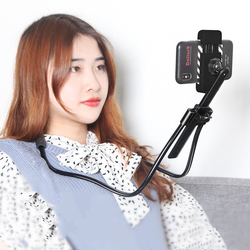 Lazy hanging neck phone holder