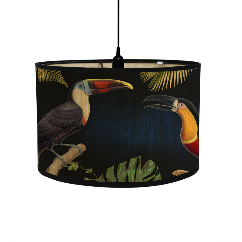 European-style Retro Lampshade Barrel-type